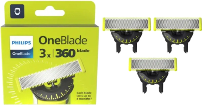 Philips OneBlade 360 QP430/50 náhradní břity for Philips OneBlade 3 ks
