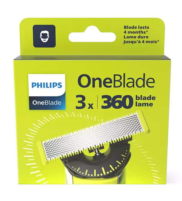 Philips OneBlade 360 QP430/50 náhradní břity for Philips OneBlade 3 ks