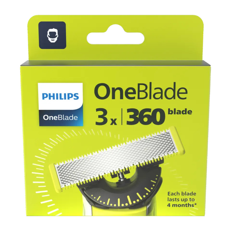 Philips OneBlade 360 QP430/50 náhradní břity for Philips OneBlade 3 ks