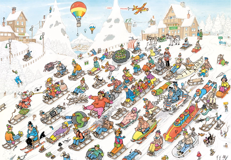JUMBO Puzzle JvH Z kopce 2000 dílků