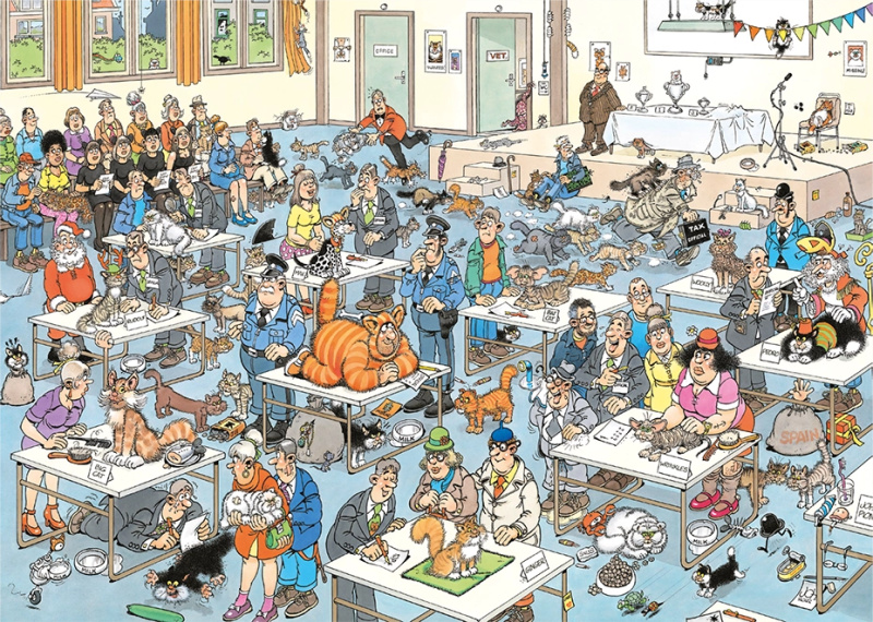 JUMBO Puzzle JvH Kočičí přehlídka 2000 dílků