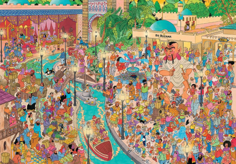 Puzzle JUMBO Jan van Haasteren Fata Morgana v Eftelingu 5000 dílků