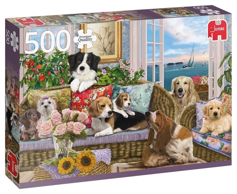 JUMBO Puzzle Chlupatí přátelé 500 dílků