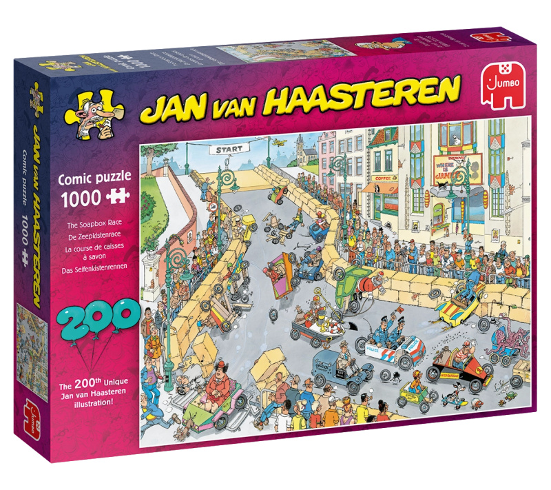 JUMBO Puzzle JvH Závod minikár 1000 dílků