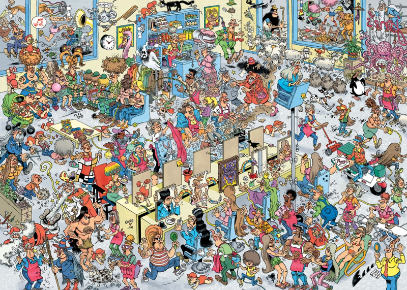JUMBO Puzzle JvH V kadeřnictví 1000 dílků