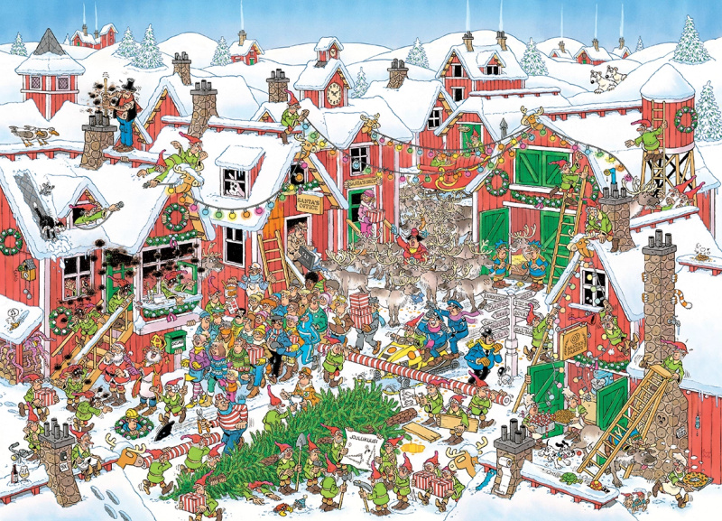 JUMBO Puzzle JvH Santova vesnička 1000 dílků