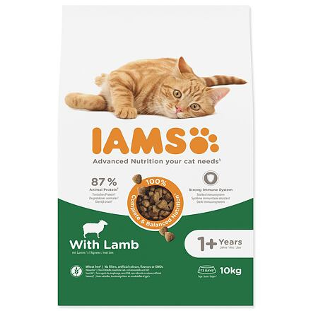 IAMS for Vitality Adult Cat Food with Lamb 10 kg