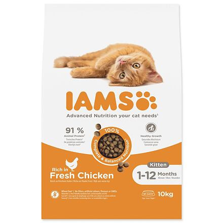 IAMS for Vitality Kitten Food with Fresh Chicken 10 kg