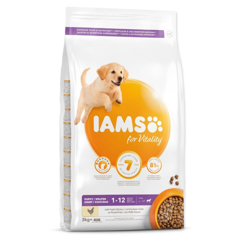 IAMS Dog Puppy Large Chicken 12 kg