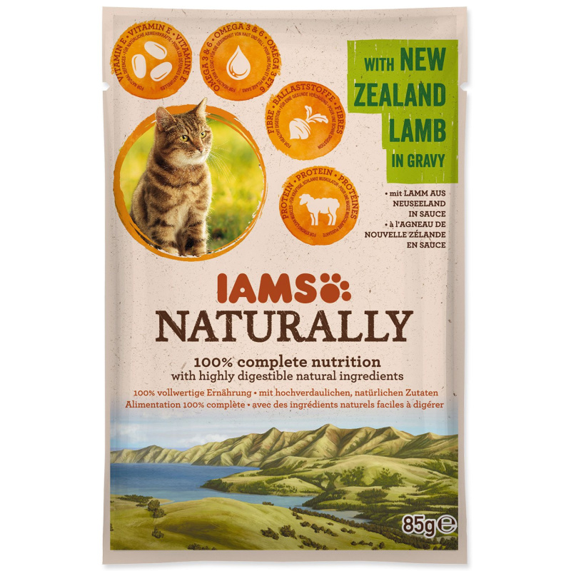 Kapsička IAMS Naturally jehněčí v omáčce 85 g