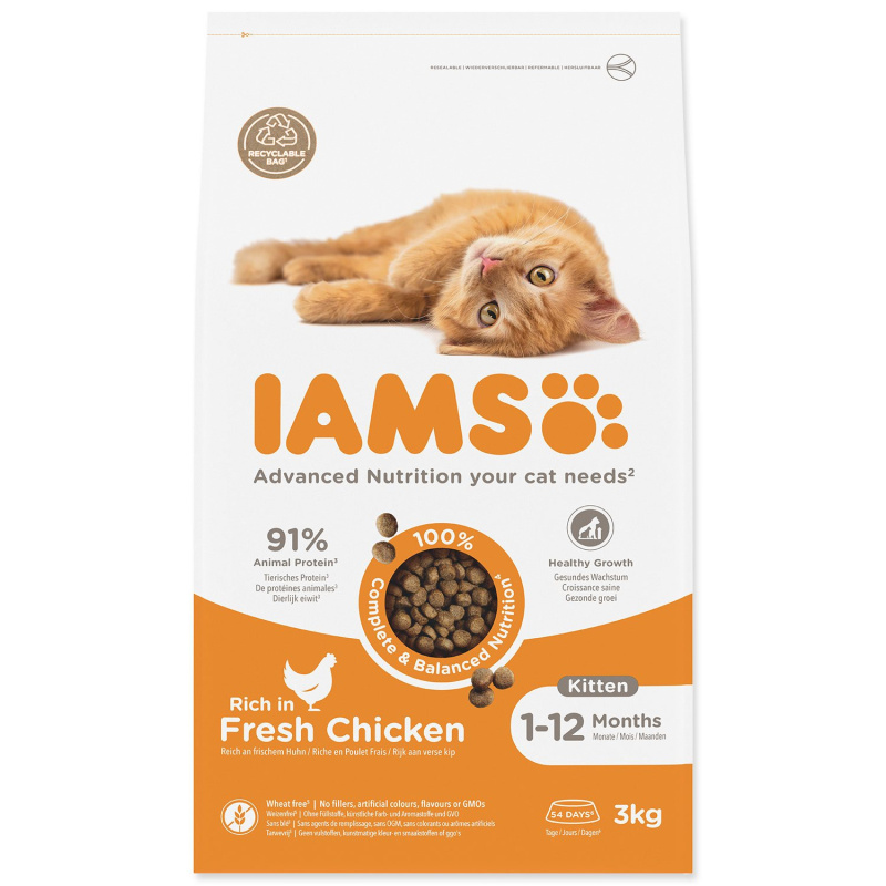 Krmivo IAMS Cat Kitten Chicken 3 kg