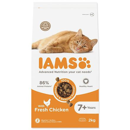 IAMS for Vitality Senior Cat Food with Fresh Chicken  2 kg
