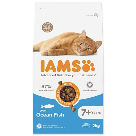 IAMS for Vitality Senior Cat Food with Ocean Fish 2 kg