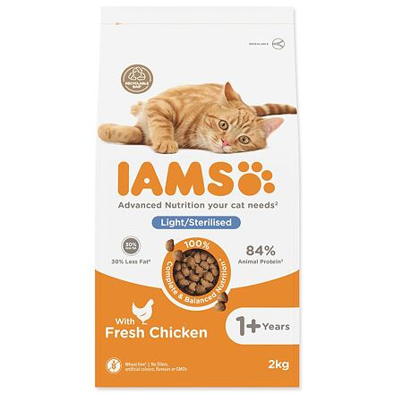 IAMS for Vitality Weight Control Cat Food with Fresh Chicken  2 kg