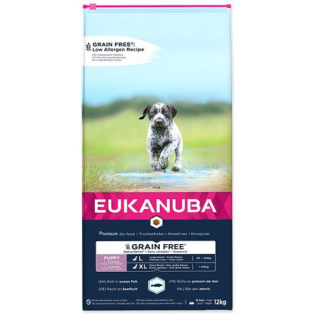 EUKANUBA Puppy & Junior Large & Giant Breed Grain Free Ocean Fish 12 kg