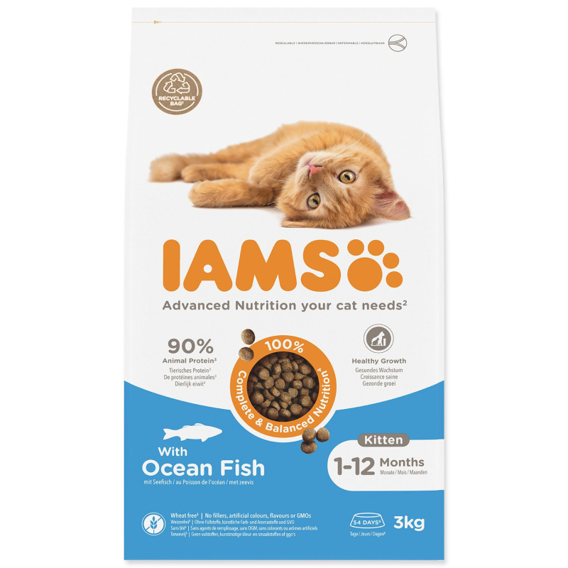 Krmivo IAMS Cat Kitten Ocean Fish 3 kg