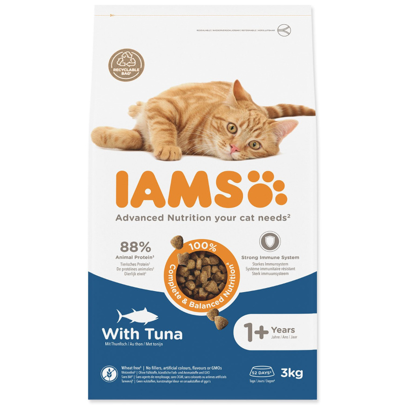 Krmivo IAMS Cat Adult Tuna 3 kg