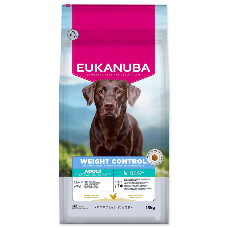 Krmivo EUKANUBA Special Care Adult Large Weight Control 15kg