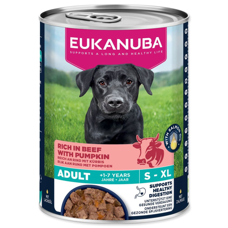 Konzerva EUKANUBA Adult bohatá na hovězí s dýní 400 g