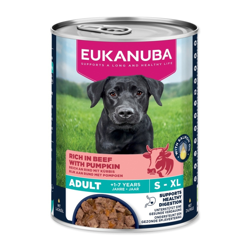 Konzerva EUKANUBA Adult bohatá na hovězí s dýní 400 g