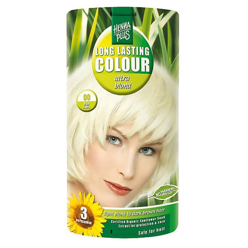 Hennaplus Dlouhotrvající barva ULTRA BLOND 00 zesvětlující