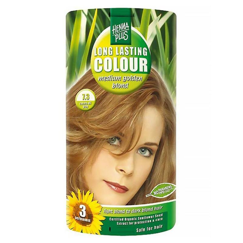 Hennaplus Dlouhotrvající barva SYTĚ ZLATÁ BLOND 7.3