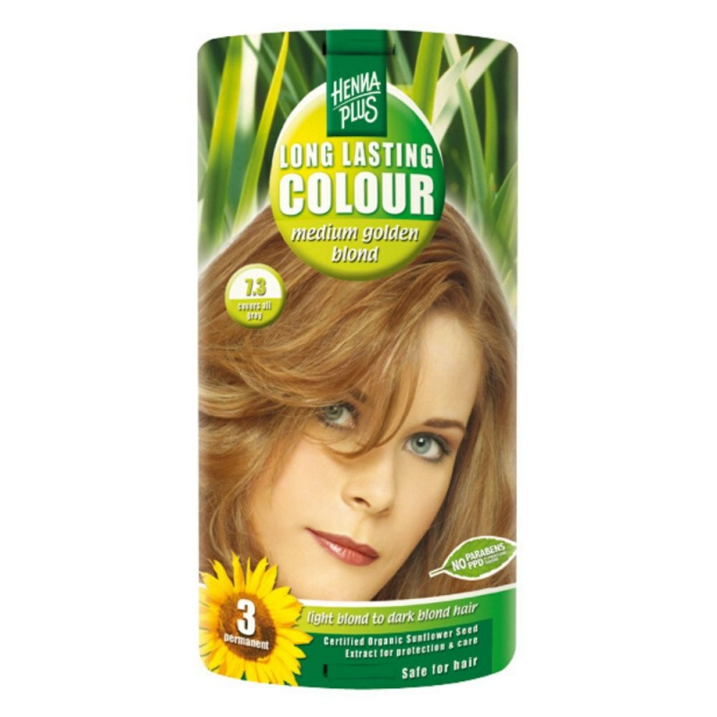Hennaplus Dlouhotrvající barva SYTĚ ZLATÁ BLOND 7.3