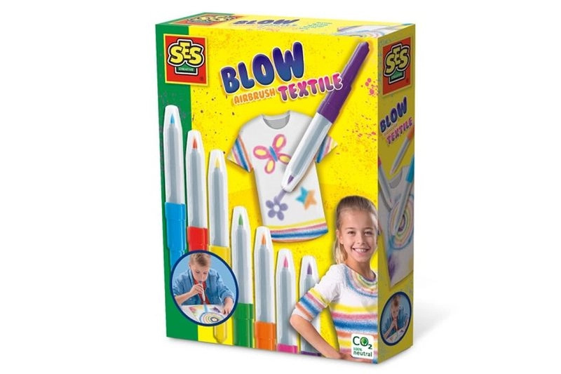 SES Creative dmuchané fixy na textil blow-airbrush