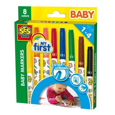 SES Moje první fixy 8 barev 8710341002992