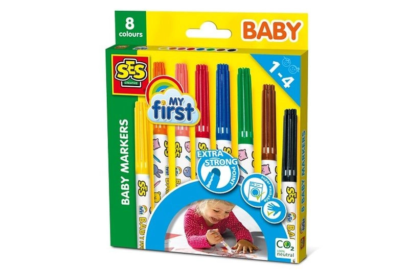 SES Moje první fixy 8 barev 8710341002992