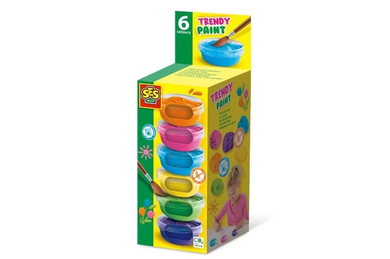 SES Creative plakatové barvy – módní barvy 6 × 45 ml