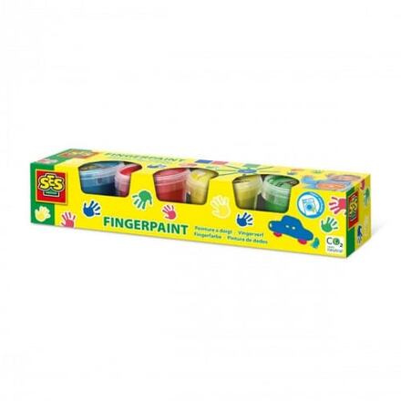 SES Prstové barvy základní barvy 4 x 110 ml