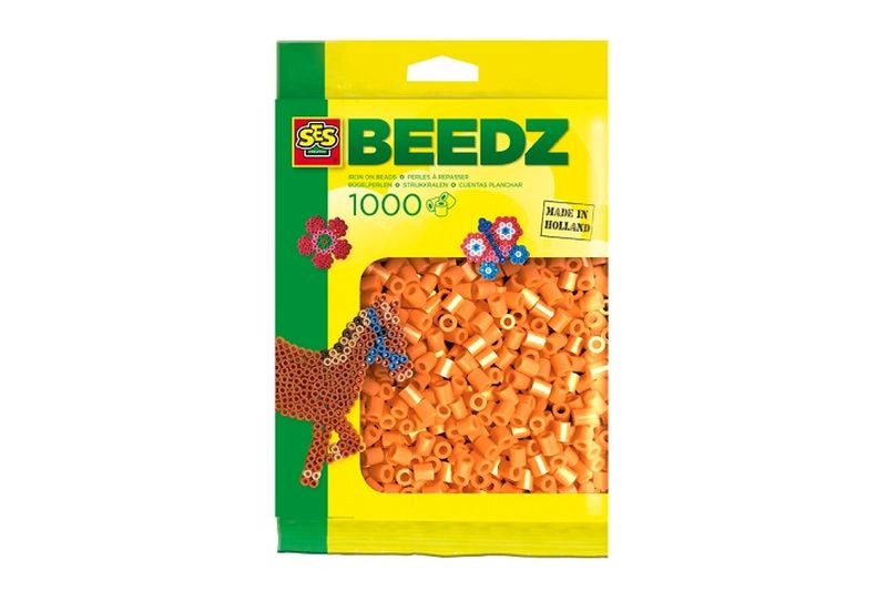 SES Creative zažehlovací korálky oranžové 1000 ks