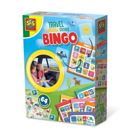 Cestovní hra - BINGO, lepení obrázků na okno auta