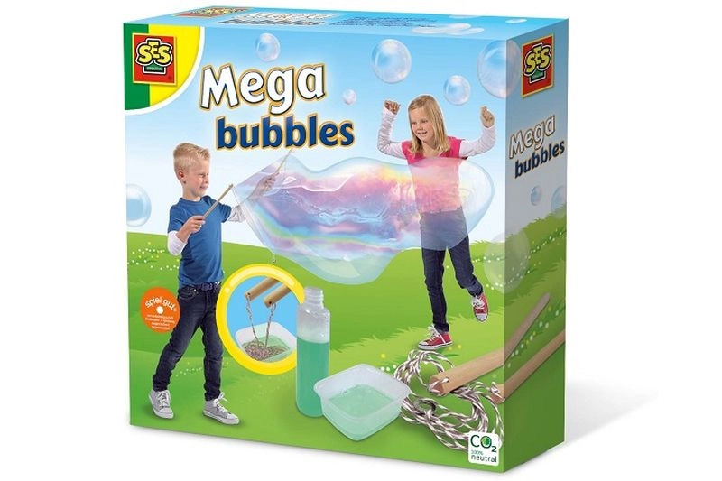 Ses mega bubliny – sada na obří mýdlové bubliny