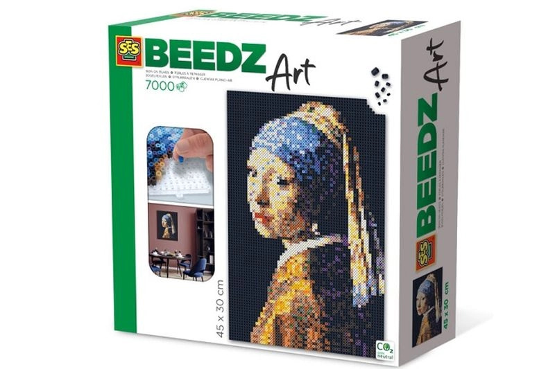 SES Creative BeedzArt zažehlovací korálky – dívka s perlou