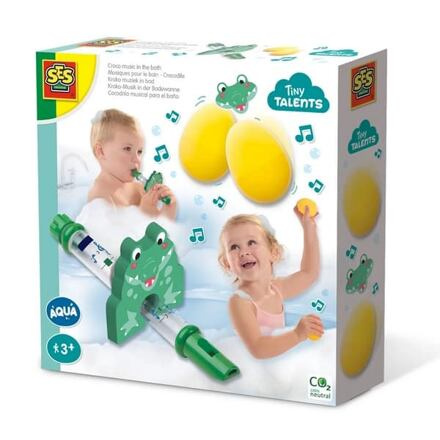 SES Creative Zábava ve vaně vodní flétna set s chrastítky do vody