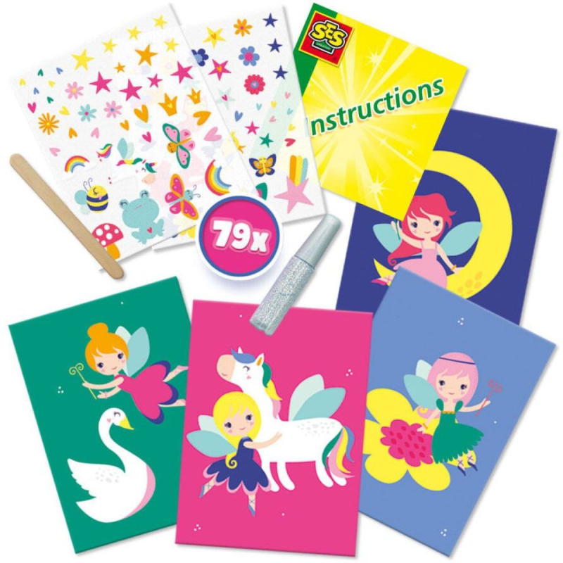 Kreativní sada obtisků s třpytkami