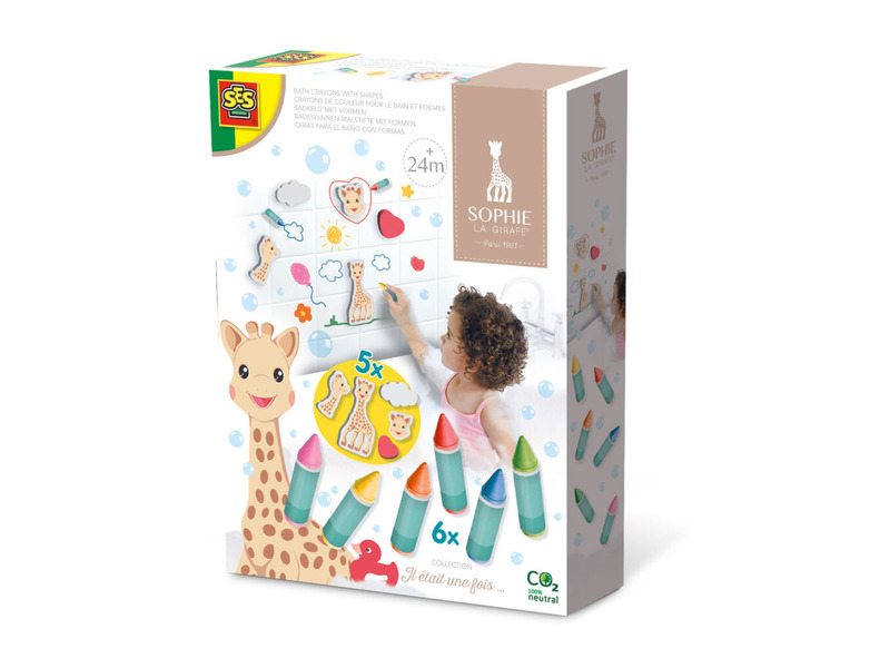 SES Sophie la girafe koupelové voskovky a pěnové figurky