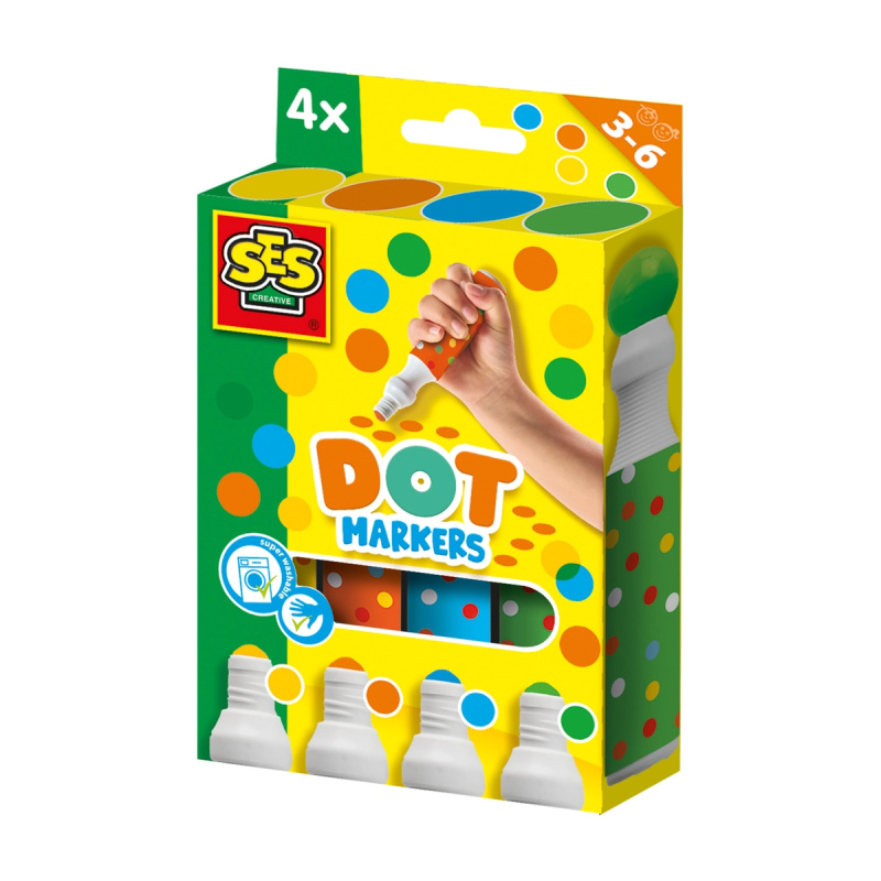 Tečkovací fixy  XXL - 4 barvy