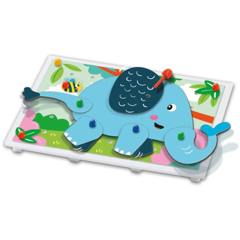 Kreativní mozaika zvířátka – pohyblivá stavebnice s kolíčky