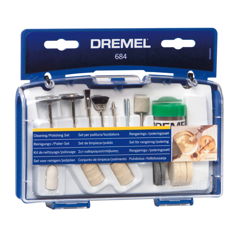 Dremel Sada příslušenství na čištění/leštění 684