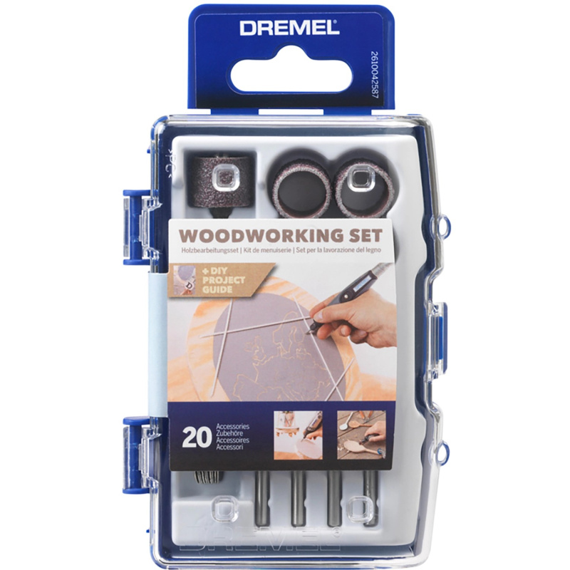 Dremel Sada pro práci se dřevem 681, 20dílná
