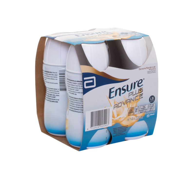 ENSURE PLUS Advance banánová příchuť 4 x 220 ml