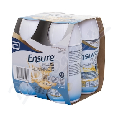 ENSURE PLUS Advance banánová příchuť 4 x 220 ml