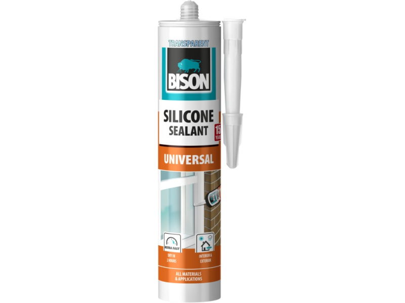 BISON Univerzální silikon čirý, 280 ml