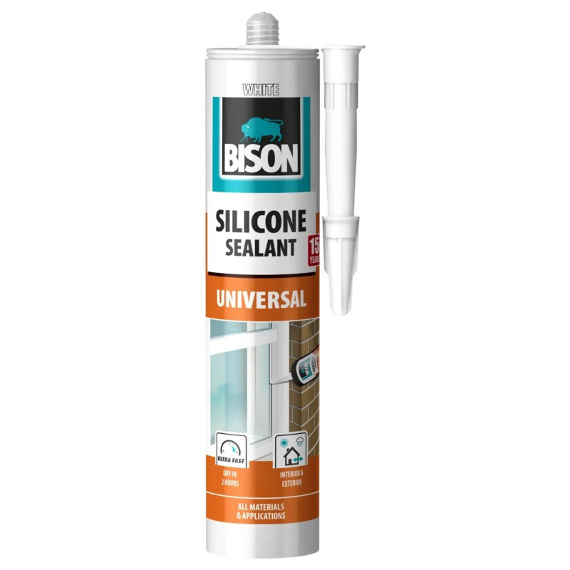 BISON Univerzální silikon bílý, 280 ml