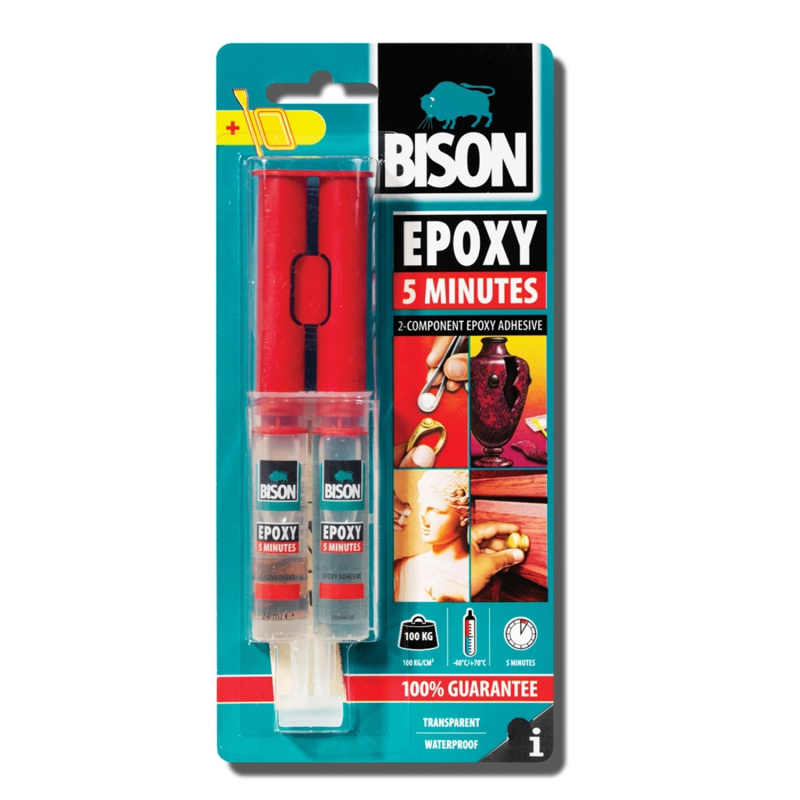 BISON Epoxidové lepidlo EPOXY 5 MIN, 24 ml