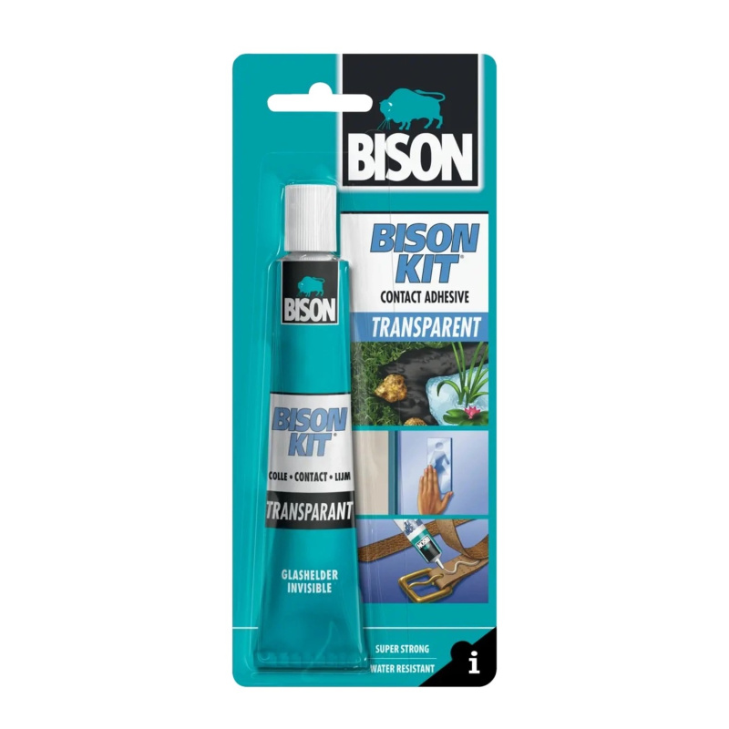 BISON Univerzální kontaktní lepidlo Bison Kit Transparent, 50 ml