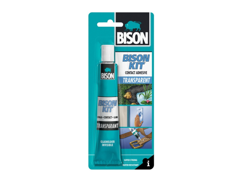 BISON Univerzální kontaktní lepidlo Bison Kit Transparent, 50 ml
